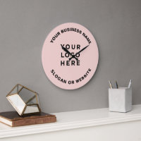 Your Business Logo Simple and Professional Pink
