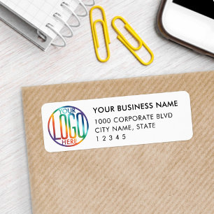 Your Business Logo Simple White Return Address