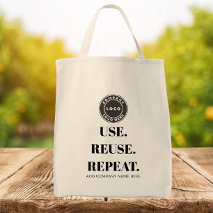 Your Business Logo Slogan and Company Name Tote Bag