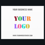 Your Business Logo Text Promotional Flyer Template<br><div class="desc">Custom Colours and Fonts - Design Your Own Personalised Flyer with Your Company Logo and Text Promotional Business Flyers / Gift - Add Your Logo / Image or QR Code - Photo / and Text - Name / Information / More - Resize and move elements with Customisation tool. Choose /...</div>