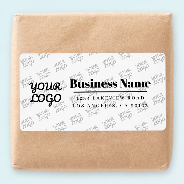 Your Business Logo Tiled Modern Return Address (Creator Uploaded)