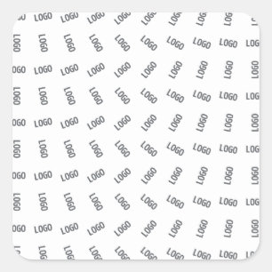 Your Business Logo   Unique Logo Pattern Design  Square Sticker