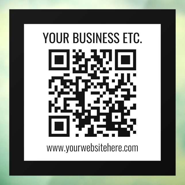Your Business Name & Editable QR Code (Sheet 3)