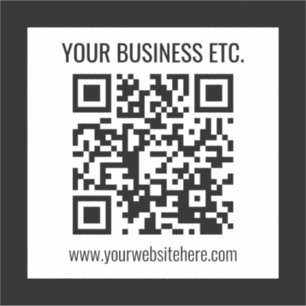 Your Business Name & Editable QR Code