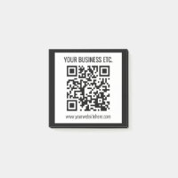 Your Business Name & Editable QR Code