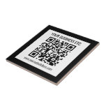 Your Business Name & Editable QR Code Tile<br><div class="desc">Simply add your website addresses URL to instantly create a scannable QR code.</div>