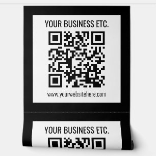 Your Business Name & Editable QR Code Wallpaper