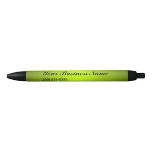 Your Business Name Website Phone Customisable Black Ink Pen