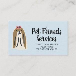Your Business   Pet Services Business Card