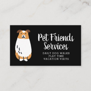 Your Business   Pet Services Business Card