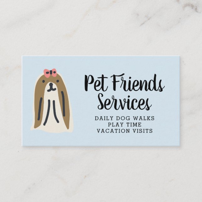 Your Business | Pet Services Card (Front)