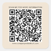 Your Business QR Code and Company Website