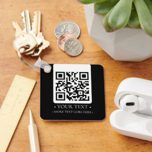 Your Business QR Code Key Ring