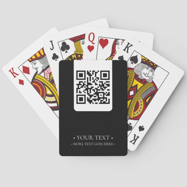 Your Business QR Code Playing Cards (Back)