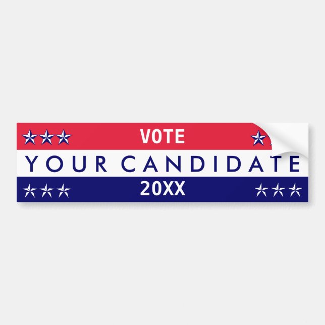 Your Candidate: Create Your Own Bumper Sticker (Front)
