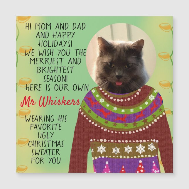 Your Cat Personalised Snarky Christmas (Front)