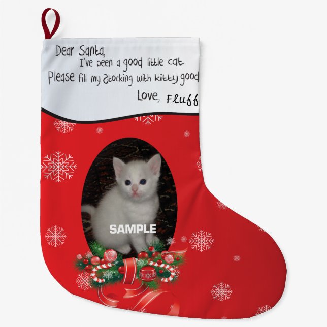 Your Cat's Christmas Stocking - Dear Santa (Front)