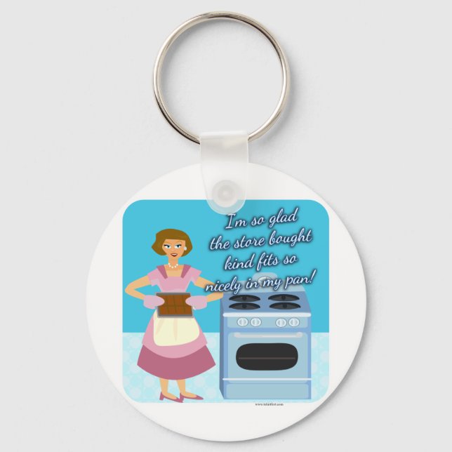 Your Cheatin Brownies Snarky Housewife Key Ring (Front)