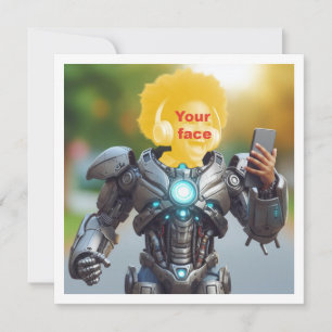 Your child as a superhero, custom superhero card