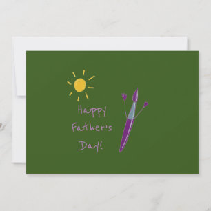 Your Child’s Artwork Father’s Day Holiday Card