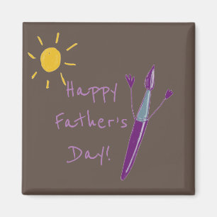 Your Child’s Artwork Father’s Day Magnet