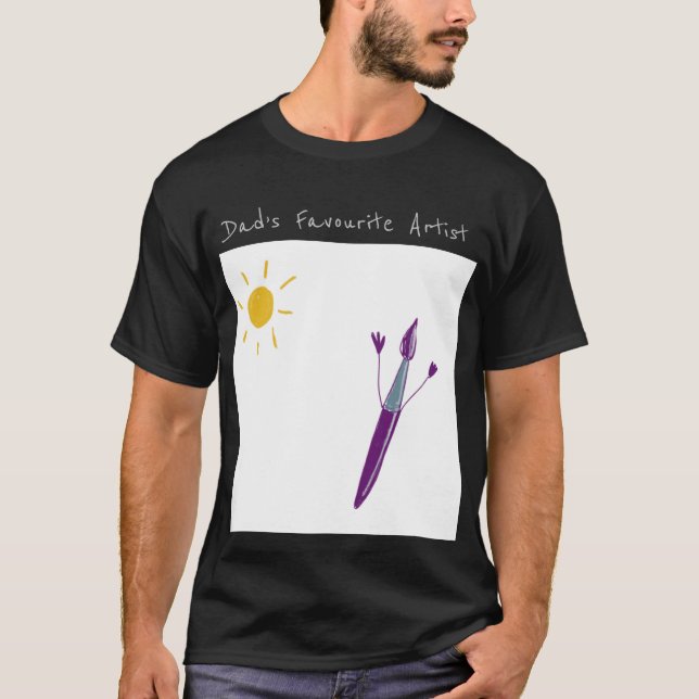 Your Child’s Artwork For Dad On A T-Shirt (Front)