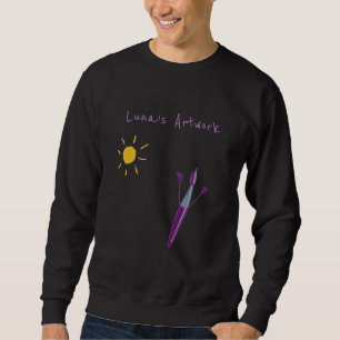 Your Child’s Artwork On A Men’s  Sweatshirt