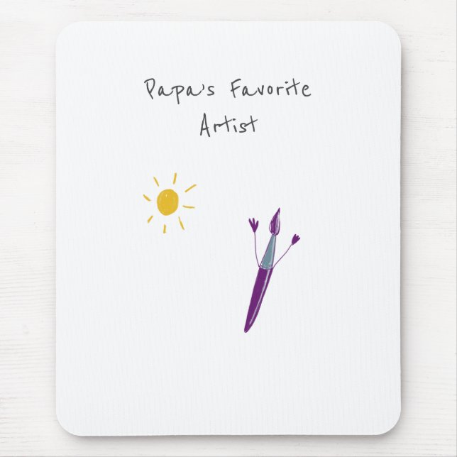 Your Child’s Artwork On A Mousepad (Front)