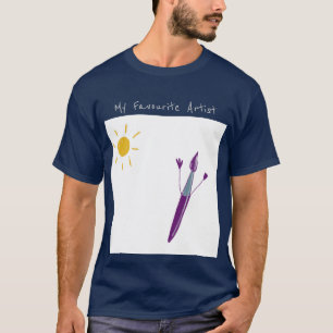 Your Child’s Artwork On A Navy Men’s T-Shirt