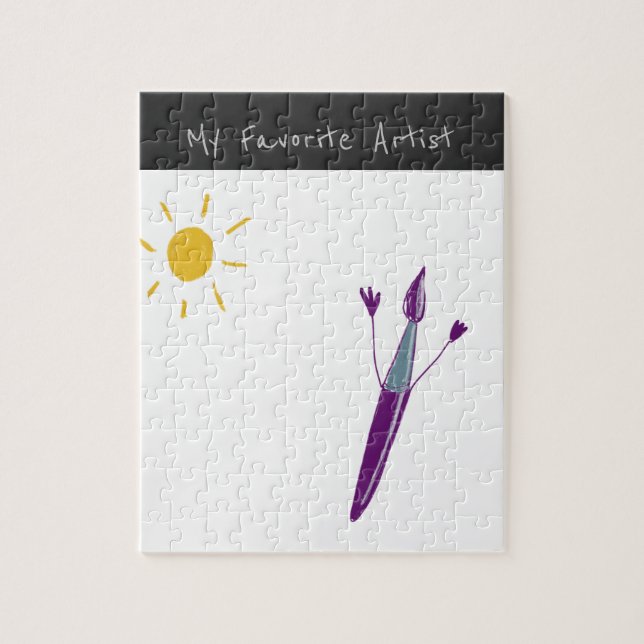 Your Child’s Artwork On A Puzzle (Vertical)