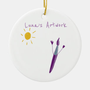 Your Child’s Artwork On An Ornament