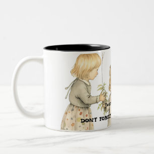 Your Child Soul - Vintage Illustration Two-Tone C Coffee Mug