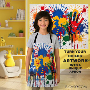 Your Childs Artwork One Of A Kind Personalised Apron