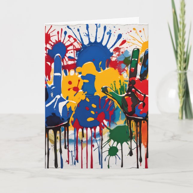 Your Childs Artwork One Of A Kind Personalized Card (Front)