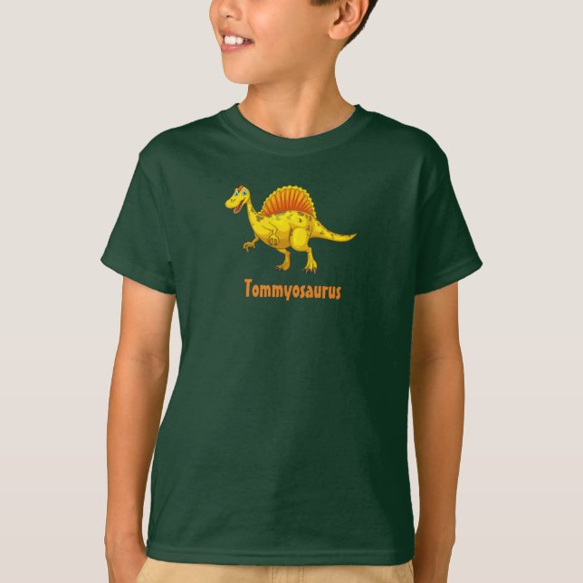 Your Child's Name Dinosaur TeeShirt T-Shirt (Front)
