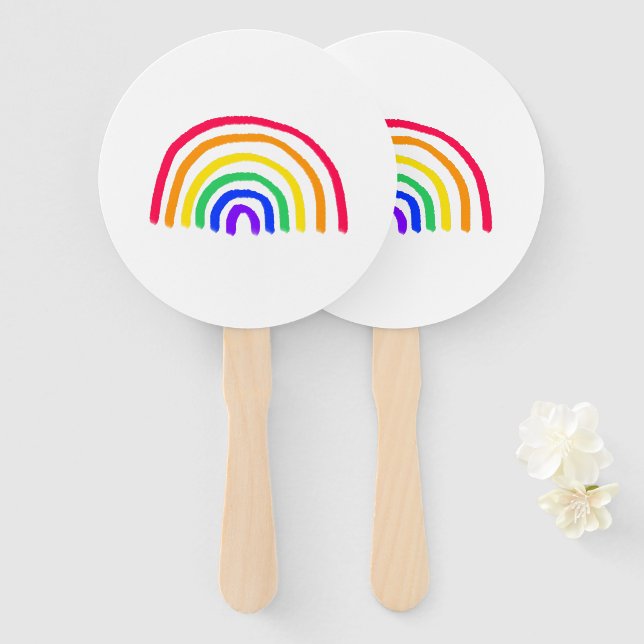 Your Child's Own Artwork | Upload Kids Drawing Hand Fan (Front and Back)