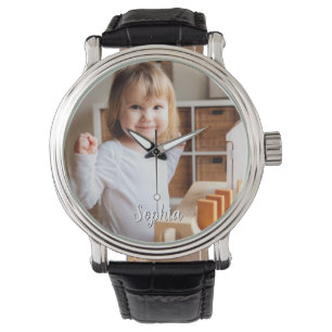 Your Child's Photo & Script Name Watch