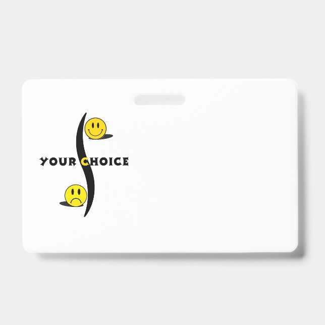 your choice ID badge (Front)