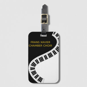 Your Choir Name Piano Music Luggage Tag