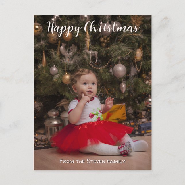 Your Christmas Postcard | your photo (Front)