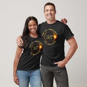 Your City, Pennsylvania, Solar Eclipse 4.8.2024 T-Shirt