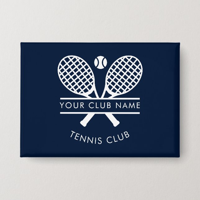 Your Club Name Tennis Sports Navy Blue (Front)