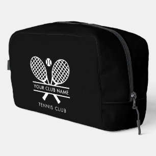 Your Club Name Tennis Team Players Swag Black Dopp Kit