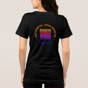 Your Colorful QR Code T-Shirt with Custom Text Tri-Blend Shirt
