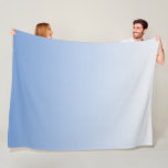 Your Colour with White Ombre Fade Gradient Fleece Blanket<br><div class="desc">Designs by Umua. Printed and shipped by Zazzle or their affiliates.</div>