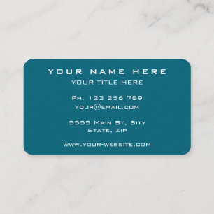 Your Colours and Font Company Business Card