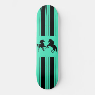 Your Colours Sports Skateboard with Black Horses