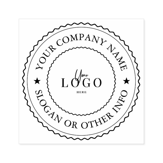 Your Company Business Logo Custom Rubber Stamp (Imprint)