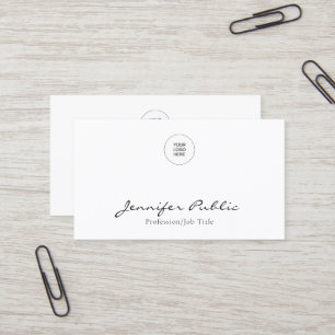 Your Company Business Logo Here Modern Elegant Card