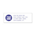 Your Company Logo Address Self-inking Stamp